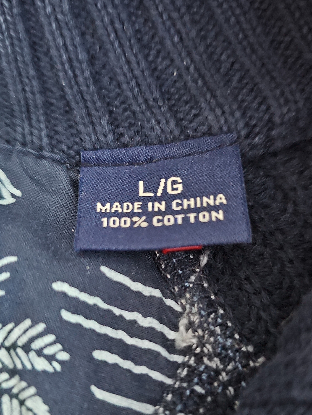 Tommy Bahama Men's Large Full Zip Ribbed Knit Sweater Jacket EUC - Picture 5 of 14